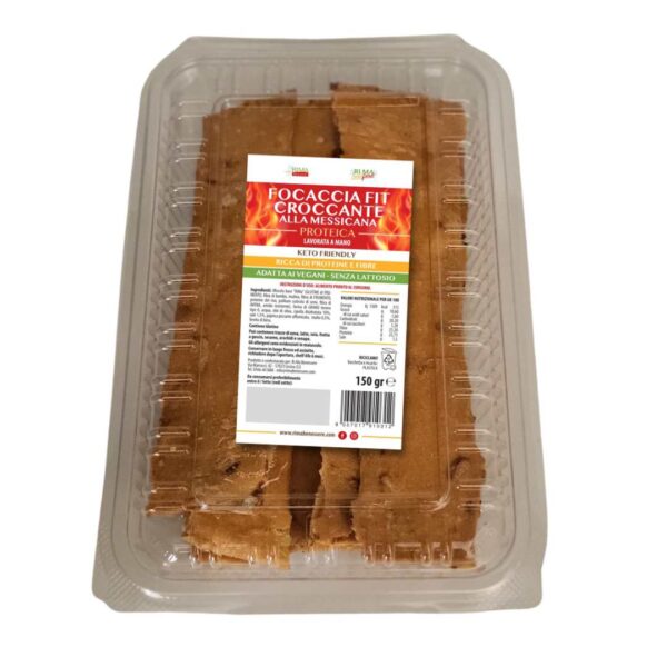 Focaccia croccante fit proteica alla messicana