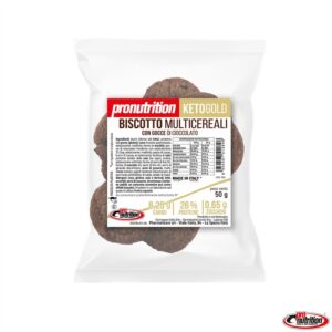 biscotto keto multicereali gocce di cioccolato 50gr