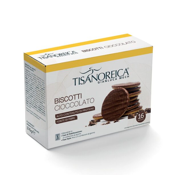 Biscotti al gusto di cioccolato tisanoreica (4X4 Biscotti)