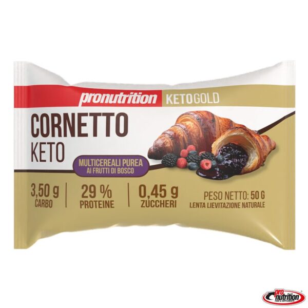 Cornetto keto frutti di bosco multicereali 50gr