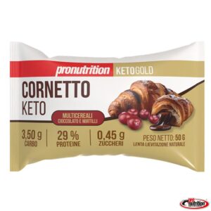 Cornetto multicereali cioccolato e mirtilli 50 gr.
