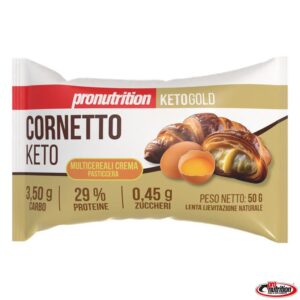 Cornetto keto multicereali crema pasticcera 50 gr