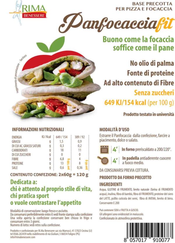 Panfocaccia Fit*