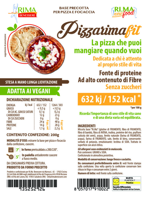 Base per pizza e focaccia Fit*
