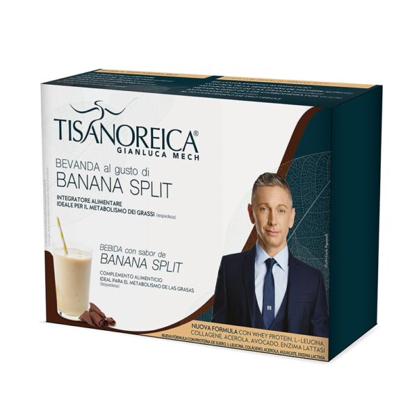 Bevanda al gusto banana split tisanoreica (4 PAT x 31,5g)