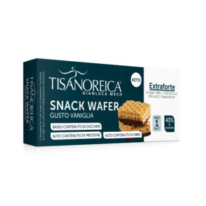 Keto wafer alla vaniglia con base di cioccolato extraforte