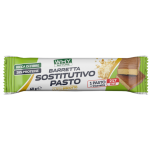 Barretta sostitutiva del pasto biscotto ricoperta cioccolato al latte 60gr