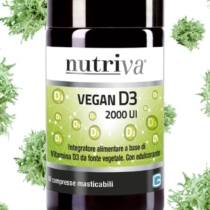 Nutriva VEGAN D3 2000 UI 60 compresse masticabili