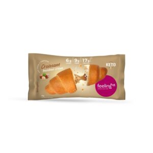 Croissant ripieno di crema alla nocciola +protein
